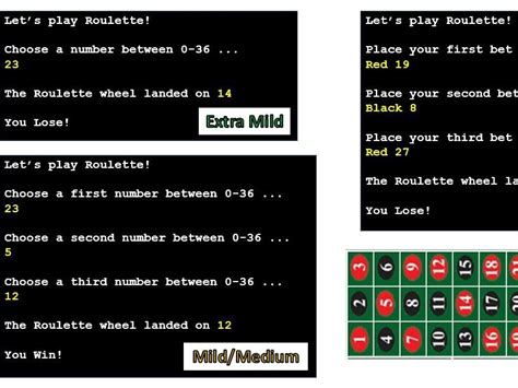 python roulette game.